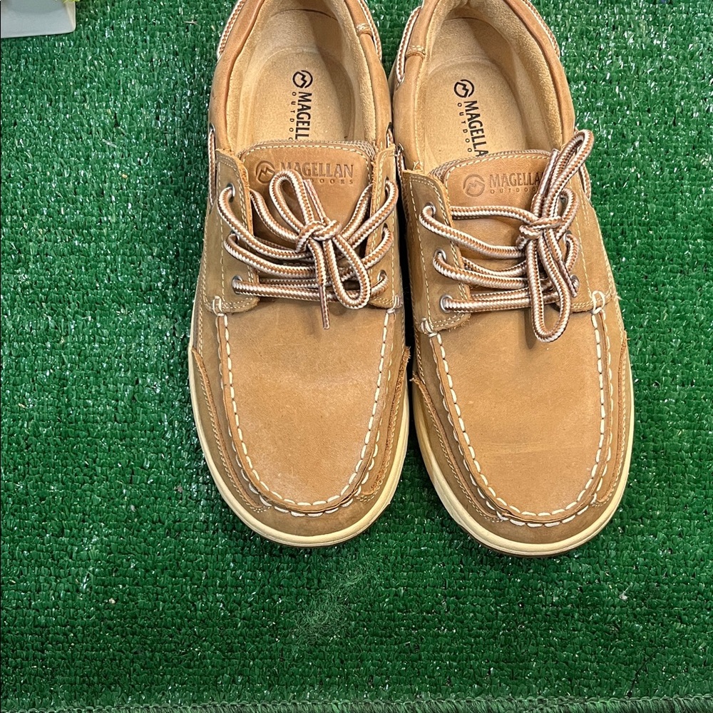 Magellan Outdoors Men’s Brown Suede Boat Shoes